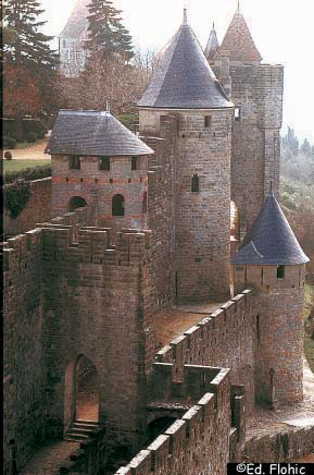 Medieval city of Carcassonne, Audoise Walls